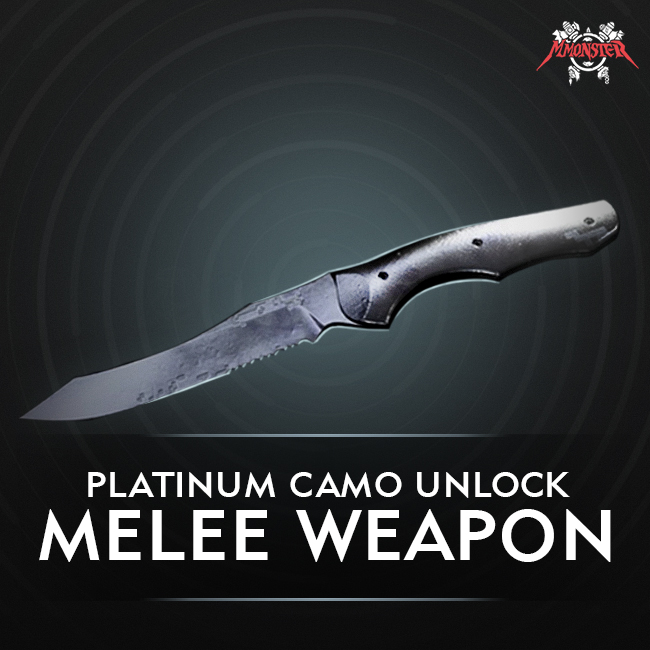 CoD MW Meele Weapons Platinum Camo Unlock Boost